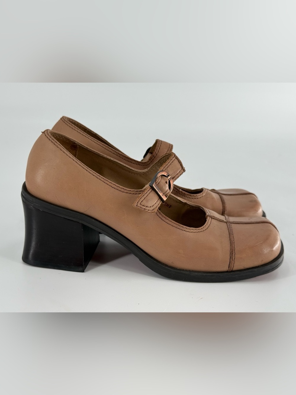 Two Lips Munchi Vintage Y2K Block Heel Mary Janes 7